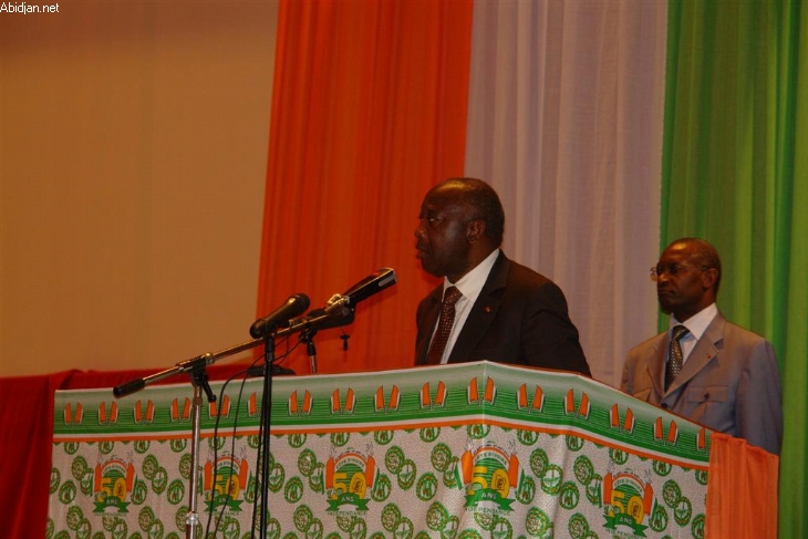 Laurent Gbagbo à l’ouverture du colloque international pluridisciplinaire :  “Je ne veux pas que ce colloque soit une séance de pleurs”